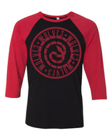 Snake logo 3/4 sleeve raglan Tee